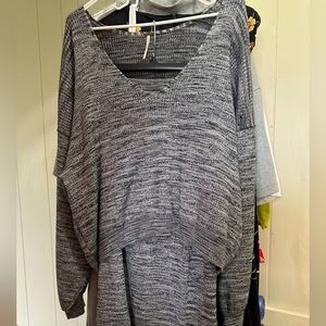 Sparkly Free People Slouchy Sweater & Skirt Set!